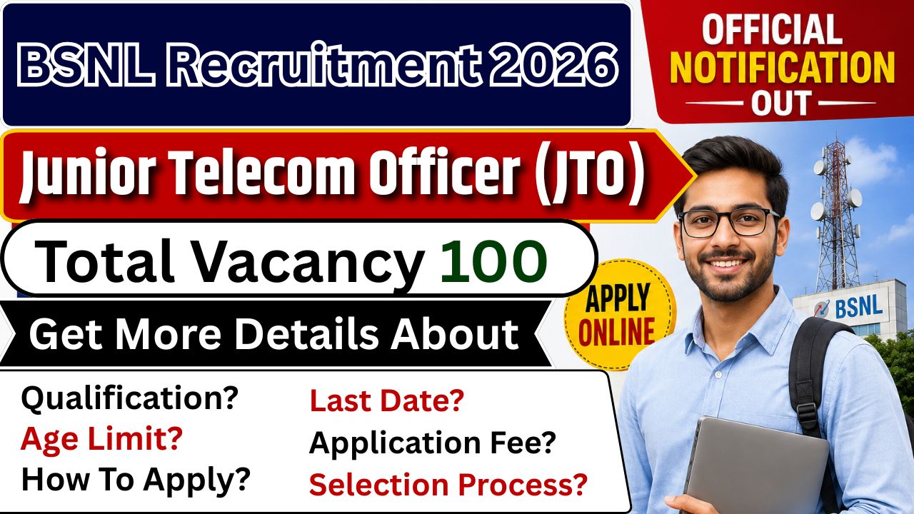 BSNL JTO Recruitment 2026