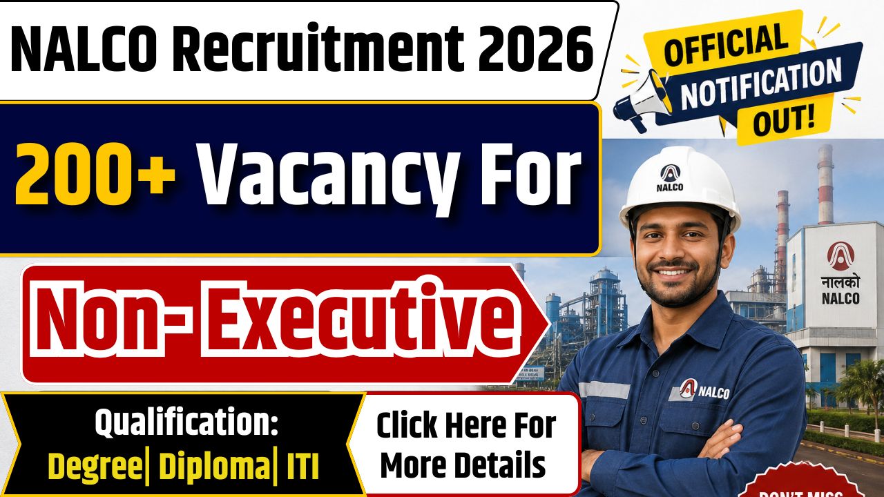 NALCO Non- Executive Recruitment 2026
