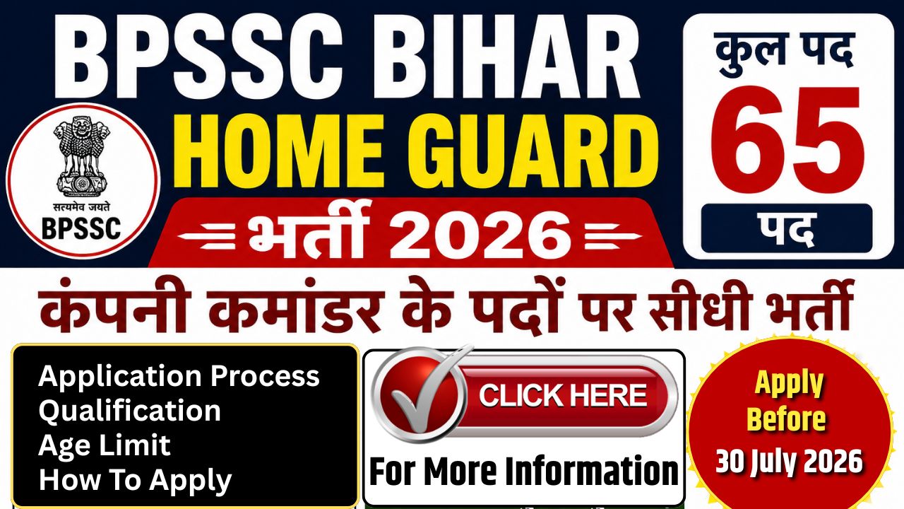 BPSSC Bihar Home Guard Recruitment 2026