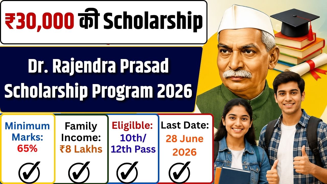 Dr Rajendra Prasad Scholarship Program 2026