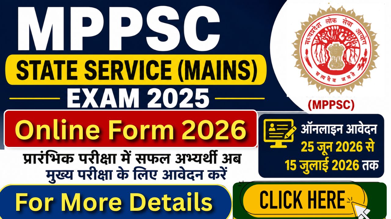 MPPSC State Service Mains Exam 2026