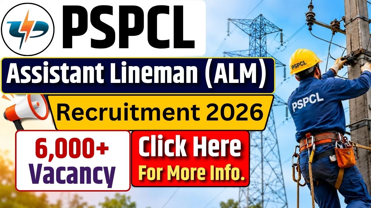 PSPCL Assistant Lineman Recruitment 2026