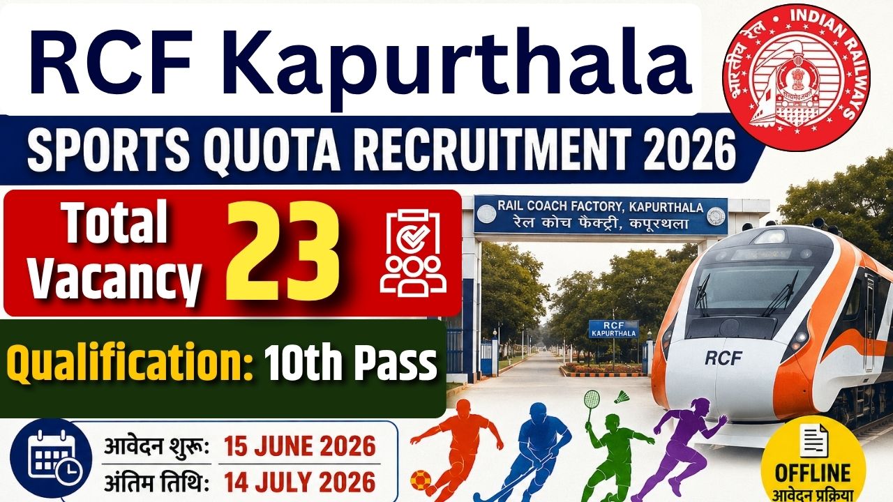 RCF Kapurthala Sports Quota Recruitment 2026