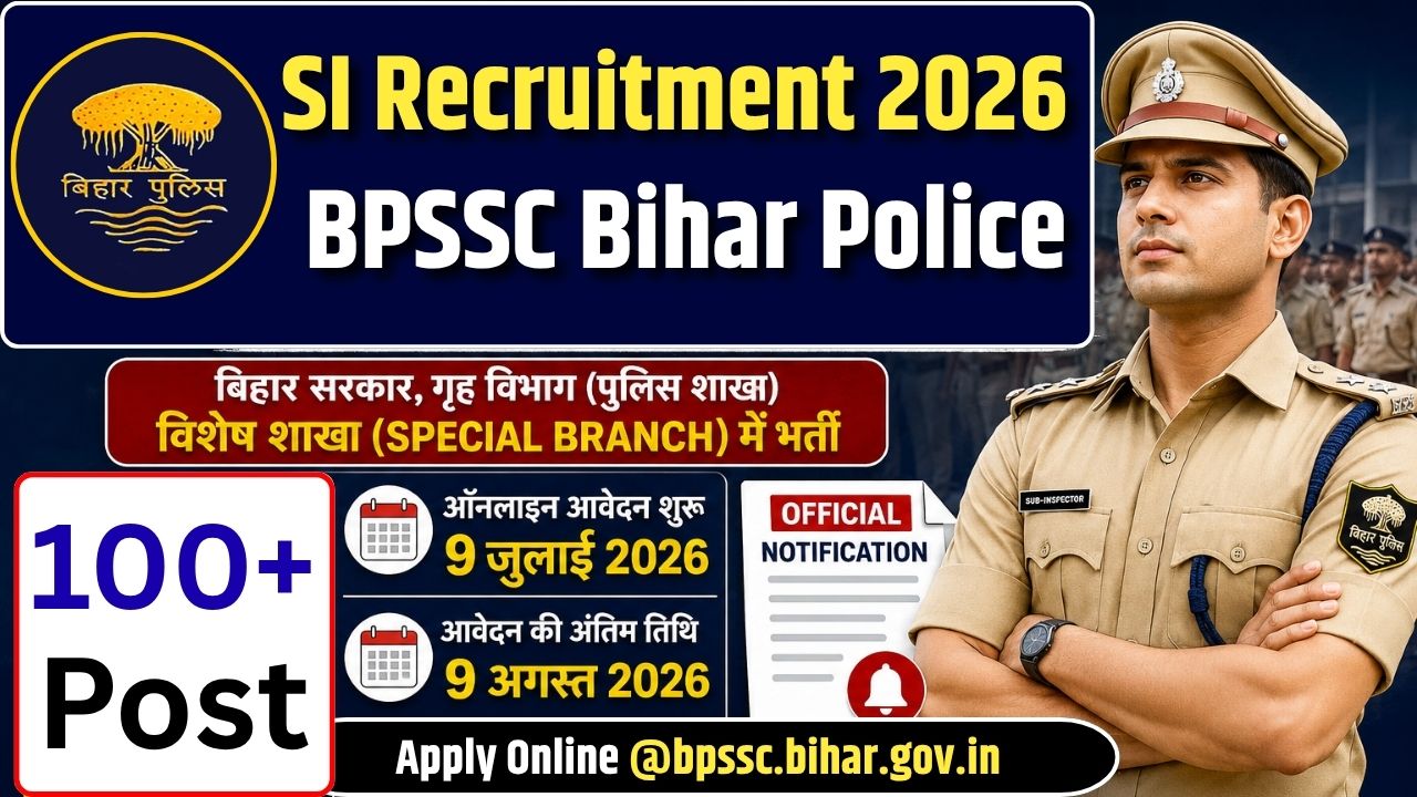 BPSSC Bihar Police SI Recruitment 2026