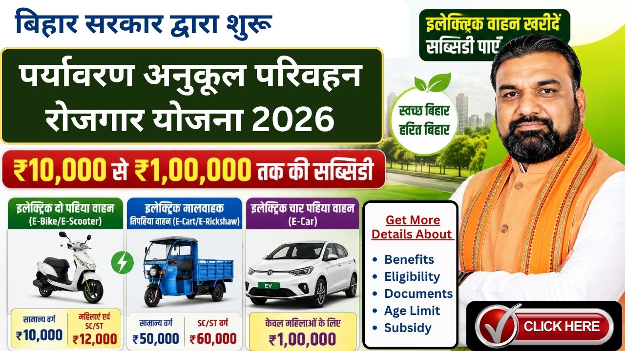 Bihar Electric Vehicle Subsidy 2026