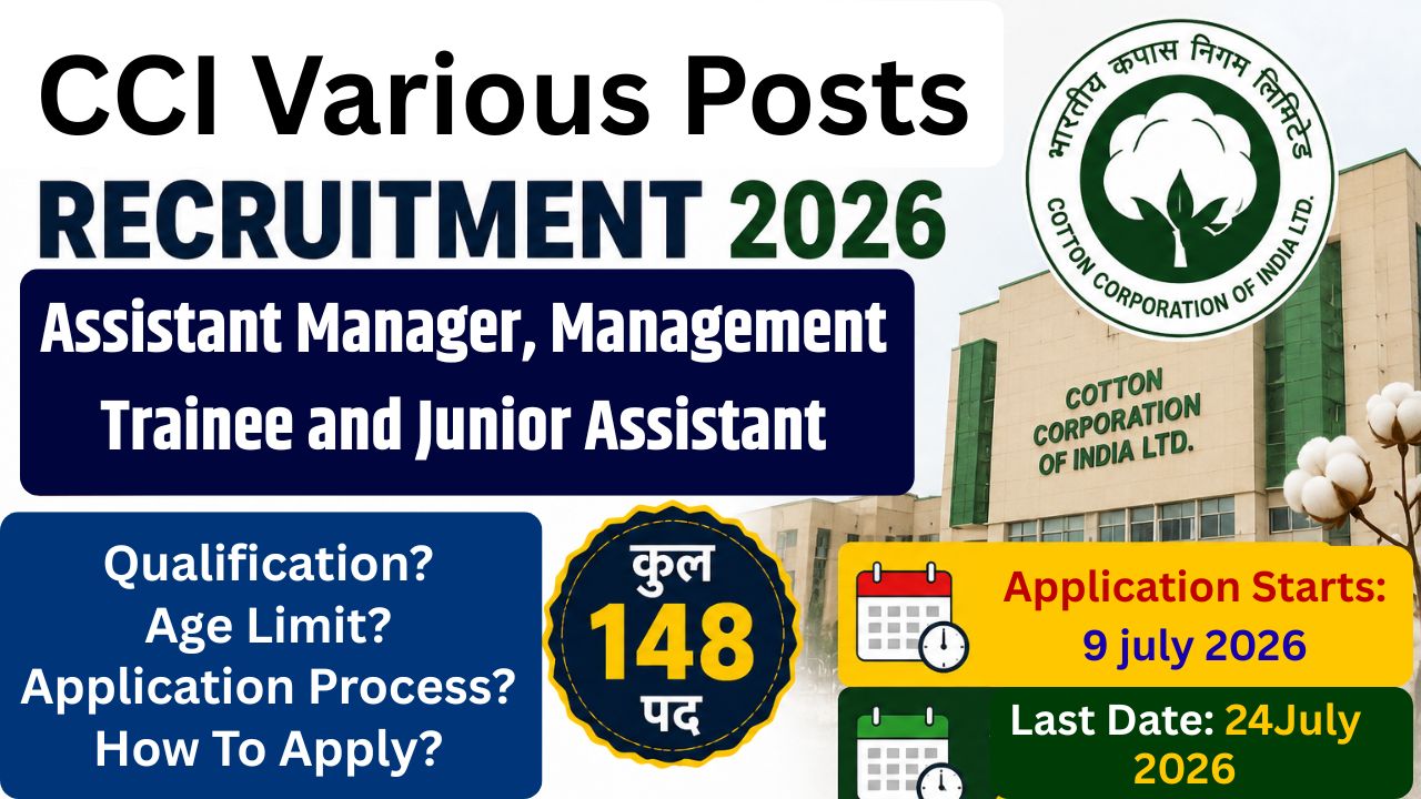 CCI Various Posts Recruitment 2026