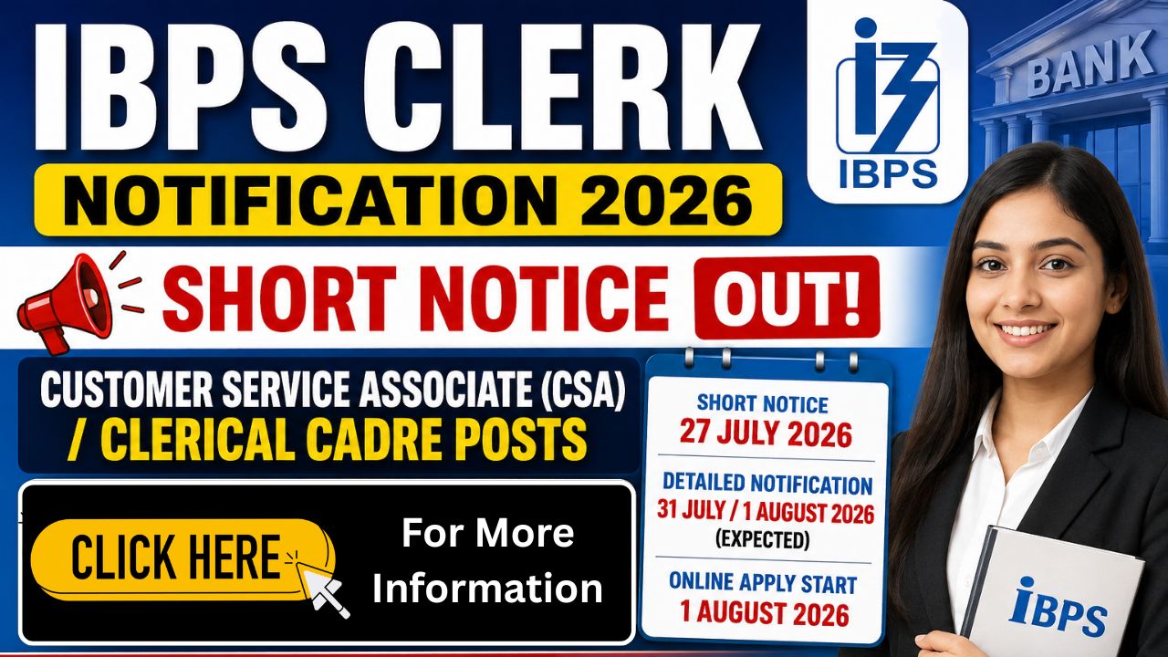 IBPS Clerk Notification 2026