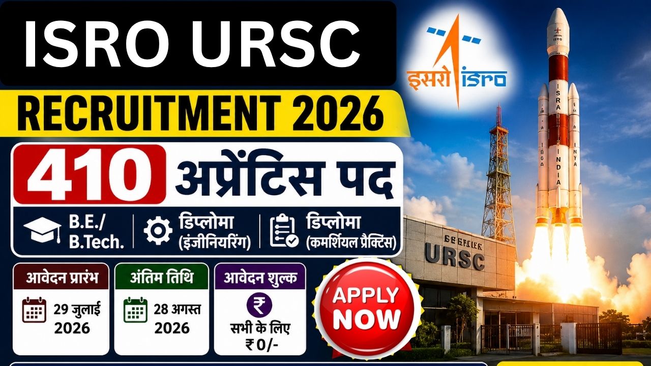 ISRO URSC Apprentice Recruitment 2026