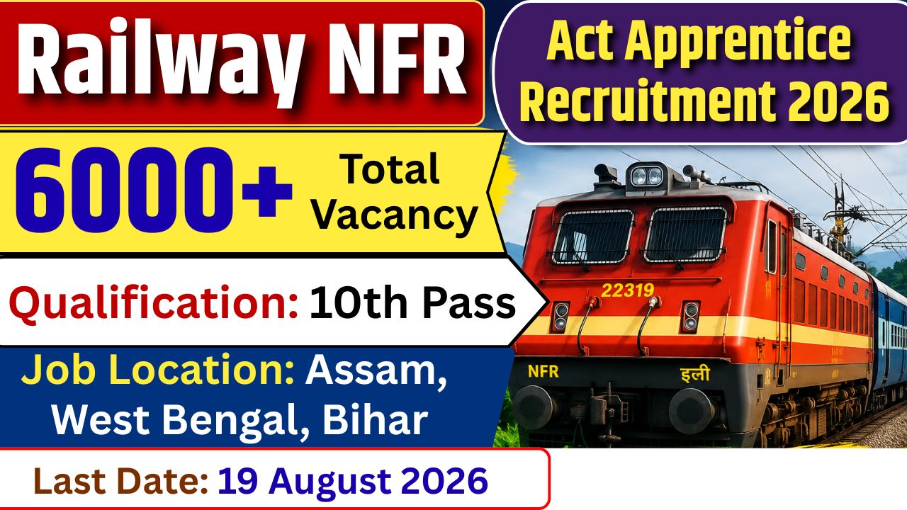 Railway NFR Act Apprentice Recruitment 2026