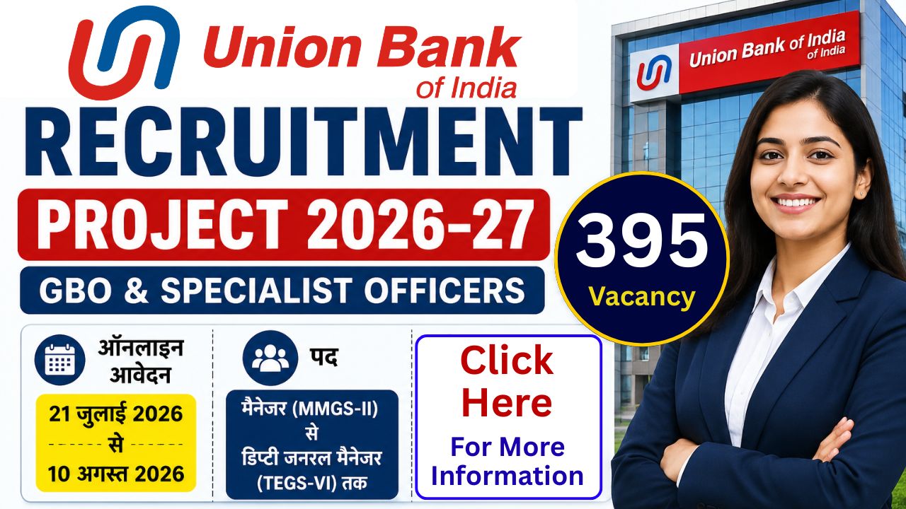 Union Bank of India SO Recruitment 2026