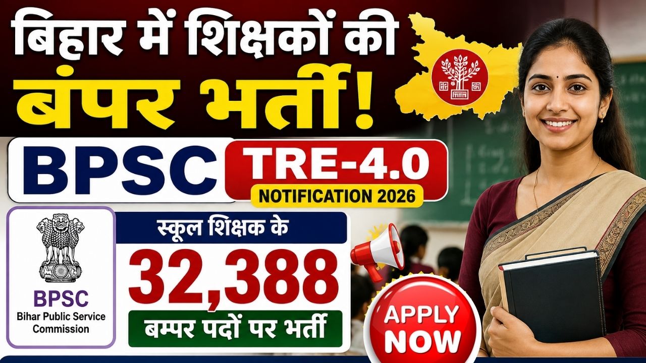 BPSC Bihar TRE-4 Notification 2026