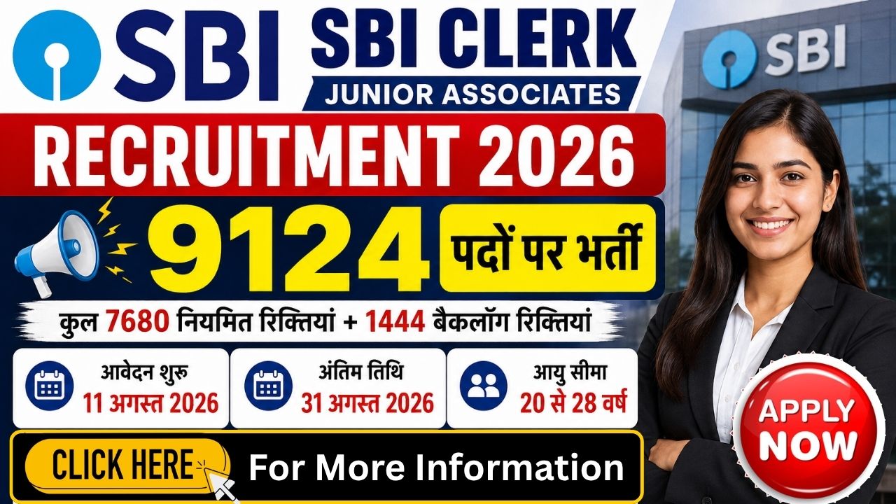SBI Clerk Junior Associates Recruitment 2026