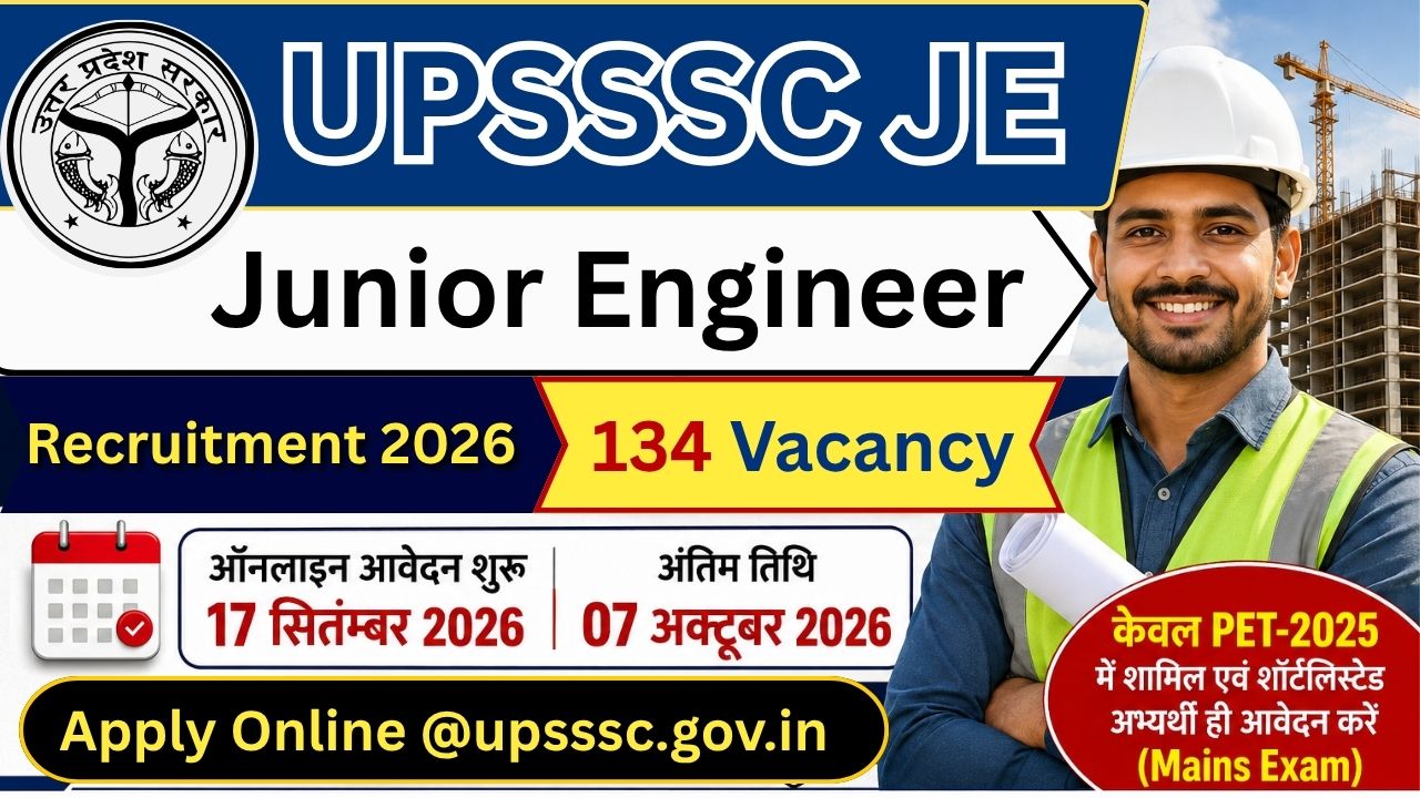UPSSSC JE Recruitment 2026