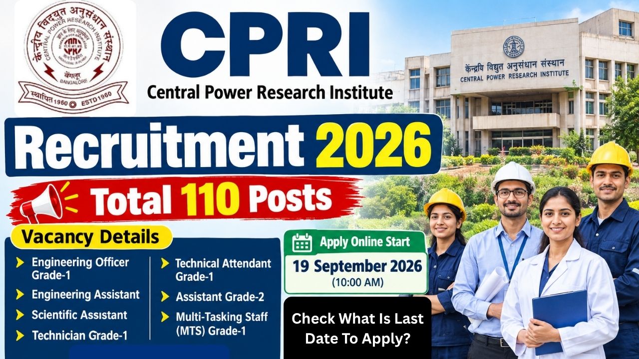 CPRI Recruitment 2026