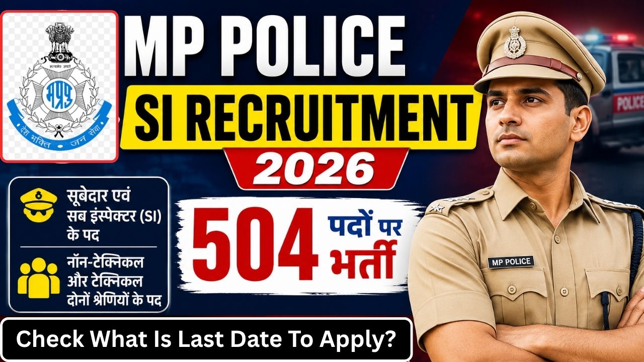 MP Police SI Recruitment 2026